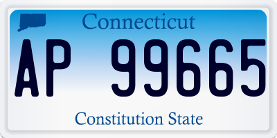 CT license plate AP99665