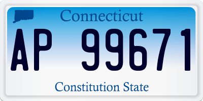 CT license plate AP99671