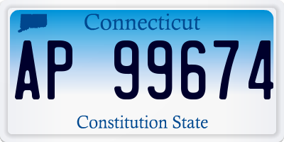 CT license plate AP99674