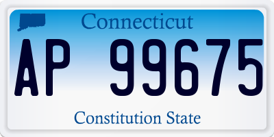 CT license plate AP99675