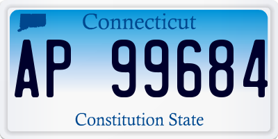 CT license plate AP99684