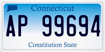 CT license plate AP99694