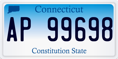 CT license plate AP99698