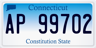 CT license plate AP99702