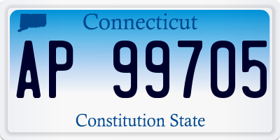 CT license plate AP99705