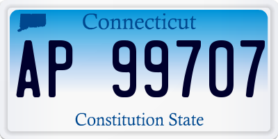 CT license plate AP99707