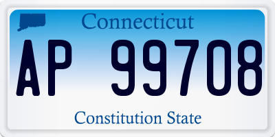 CT license plate AP99708