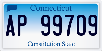 CT license plate AP99709