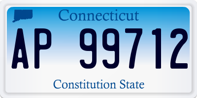 CT license plate AP99712