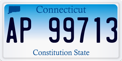 CT license plate AP99713