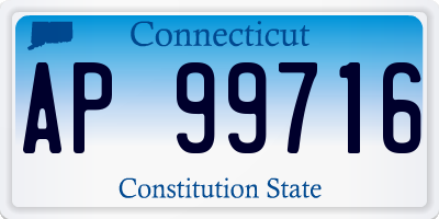 CT license plate AP99716