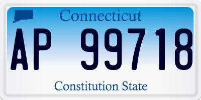 CT license plate AP99718