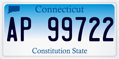 CT license plate AP99722