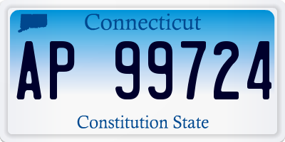 CT license plate AP99724