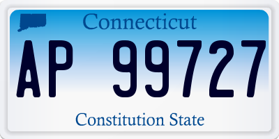 CT license plate AP99727