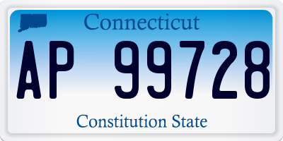 CT license plate AP99728