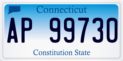 CT license plate AP99730