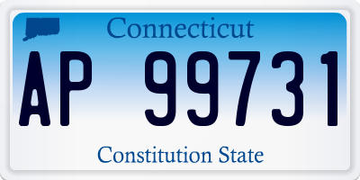 CT license plate AP99731