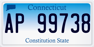 CT license plate AP99738