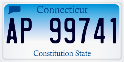 CT license plate AP99741