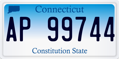 CT license plate AP99744