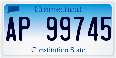 CT license plate AP99745