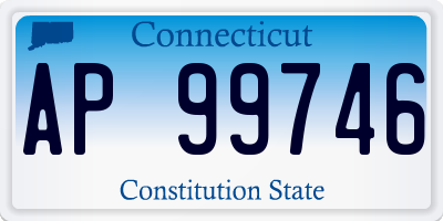 CT license plate AP99746