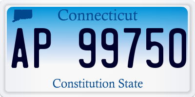 CT license plate AP99750