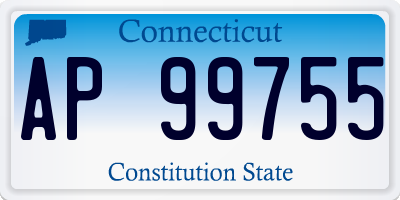 CT license plate AP99755