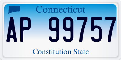 CT license plate AP99757