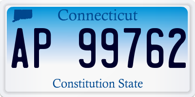 CT license plate AP99762