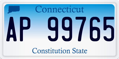 CT license plate AP99765