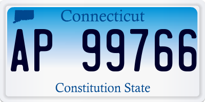 CT license plate AP99766