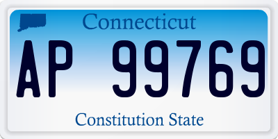 CT license plate AP99769