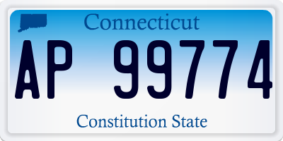 CT license plate AP99774