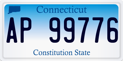 CT license plate AP99776