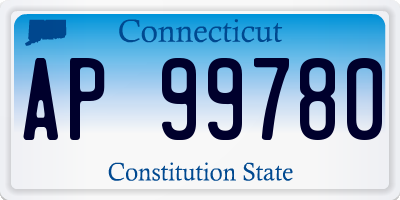 CT license plate AP99780
