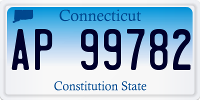 CT license plate AP99782