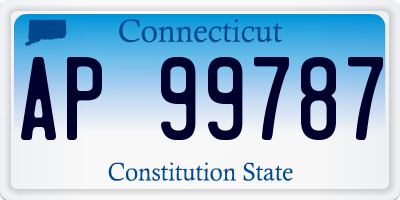 CT license plate AP99787