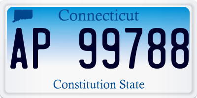 CT license plate AP99788