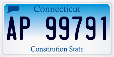 CT license plate AP99791