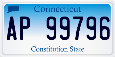 CT license plate AP99796