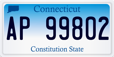 CT license plate AP99802