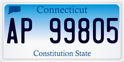 CT license plate AP99805