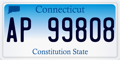 CT license plate AP99808