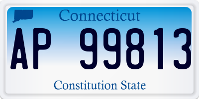 CT license plate AP99813