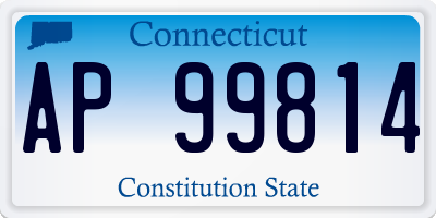 CT license plate AP99814