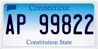 CT license plate AP99822