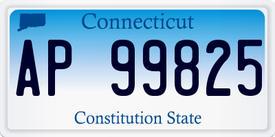 CT license plate AP99825