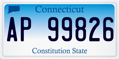 CT license plate AP99826